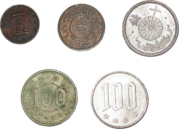 硬貨の大きさ（比較）