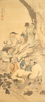 AOKI Shukuya  Four accomplishments  1795