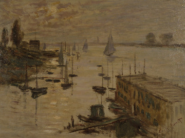 Monet, Claude  Le bassin d'Argenteuil vu depuis le pont routier