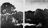 fig．10　ルネ・メナール 『黄金時代』（ディプティック）1908年、油彩･キャンヴァス