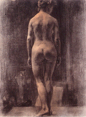裸婦　パリ留学時代