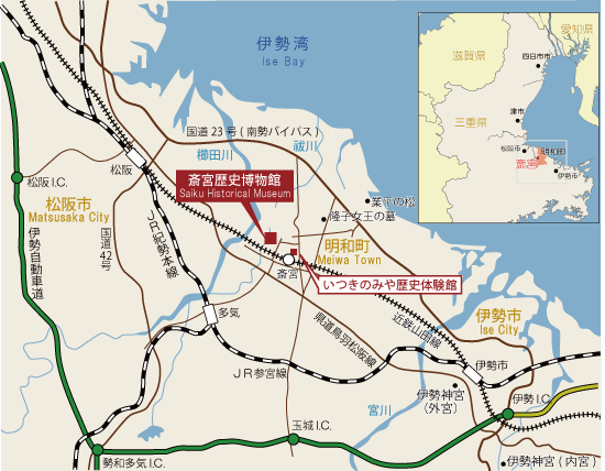斎宮周辺交通地図