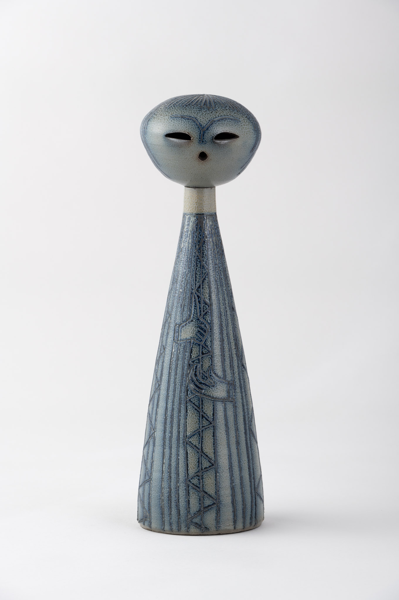 Designed by HINENO Sakuzo, Kokeshi-Shaped Vase, 1961, Aichi Center for Industry and Science Technology, Tokoname Ceramic Research Institute
