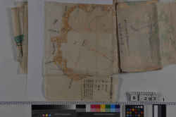 各村飛地調図原料(1綴　明治21年12月　阿拝山田郡役所)　　／阿拝郡下柘植村飛地略図