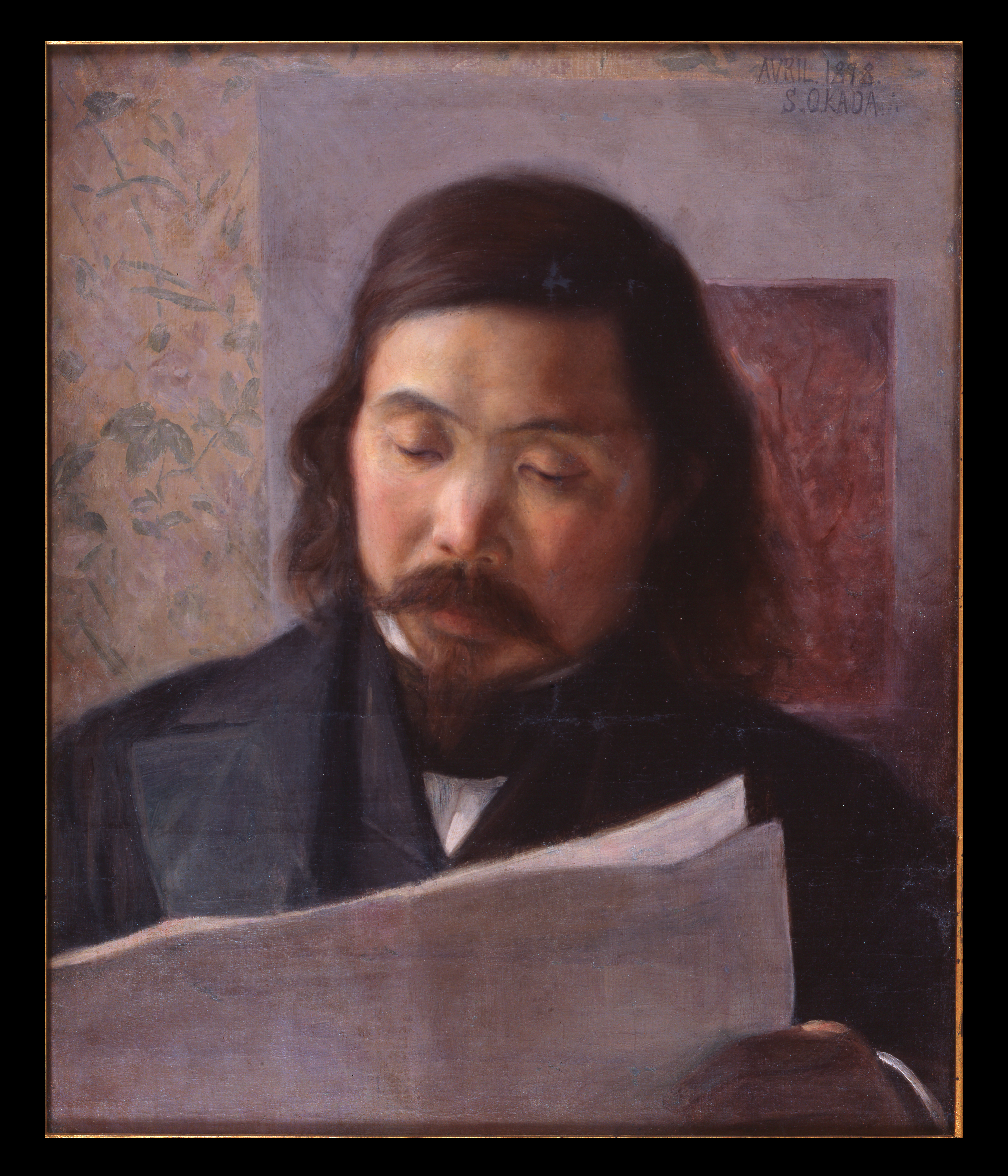 三重県立美術館/X線連動比較画像/岡田三郎助