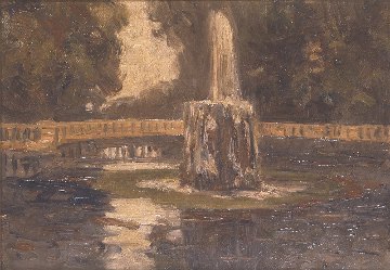 藤島武二《ローマの噴水》1908-09