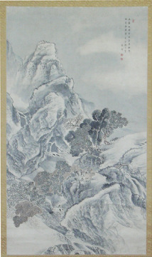 月僊　僊山採芝図