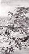 挿図4　竹内栖鳳《富士川大勝図（平軍驚禽声逃走）》1894年