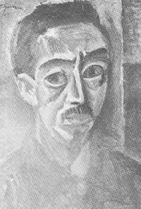 萬鐵五郎「自画像」1915年