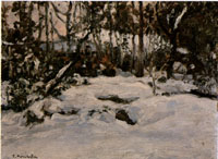黒田清輝　1866～1924　《雪景》