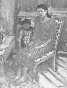 ｆｉｇ．３　少女と子供　1927年　鳥取県立博物館蔵