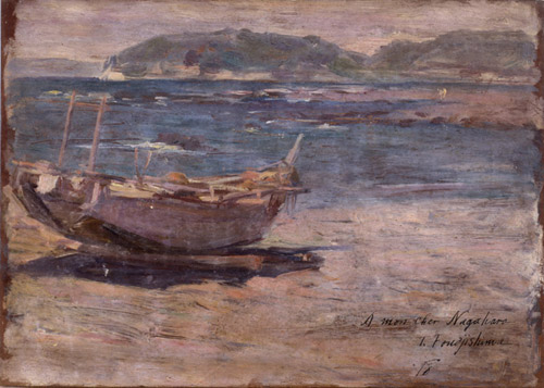 藤島武二《浜辺》1898年