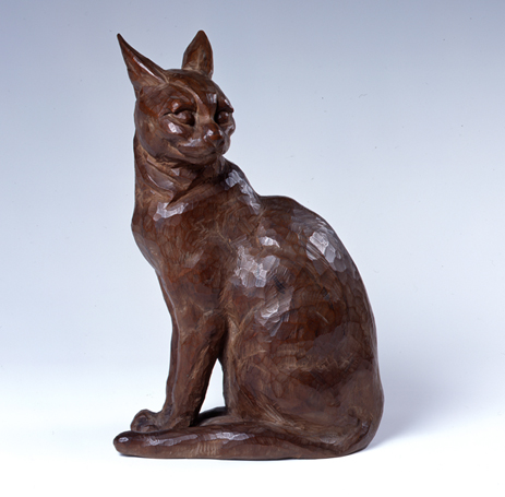 橋本平八《猫Ａ》　1922年　三重県立美術館蔵