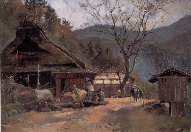 浅井忠《小丹波村》1893年
