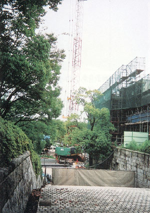 柳原義達記念館　建設途中　写真1