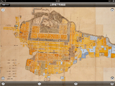 上野城下町絵図　画面イメージ