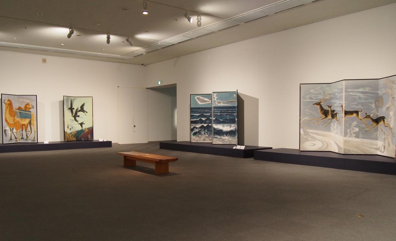 福田豊四郎展-描いても想っても尽きないふるさと　会場風景　第2室