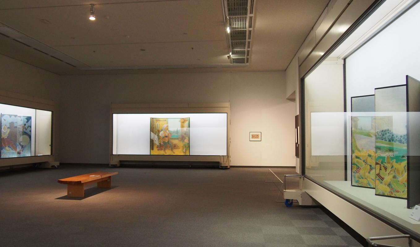 福田豊四郎展-描いても想っても尽きないふるさと　会場風景　第3室