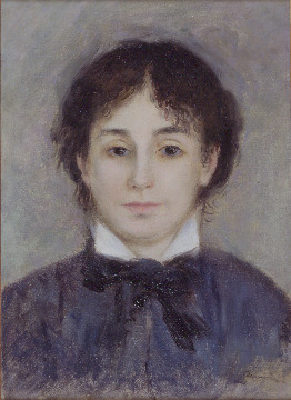 ルノワール　《青い服を着た若い女》　1876年頃