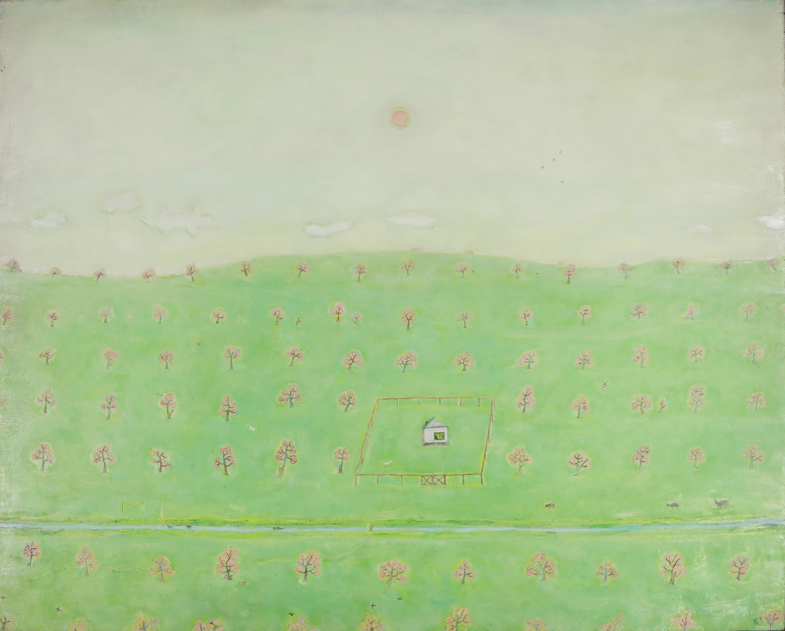 Kobayashi Kenzo, Spring Hill, 1975, Mie Prefectural Art Museum