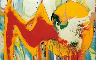 Motonaga Sadamasa, Red and Yellow, 1963, Mie Prefectural Art Museum