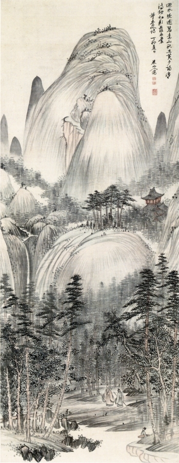 Okada Beisanjin, Landscape, 1807, Private Collection