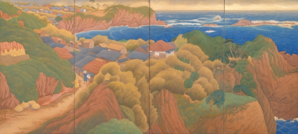 Ono Chikkyo, Nakiri Village (Left), 1918, Kasaoka Municipal Chikkyo Art Museum