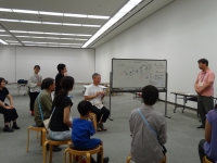 筆談鑑賞会の実施風景　