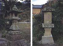 御神燈と万度石