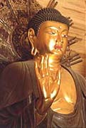 新大仏寺と東大寺とを結ぶ木材（伊賀市富永新大仏寺）