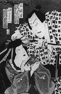 「伊勢音頭恋寝刃」錦絵（樋田清砂氏蔵）