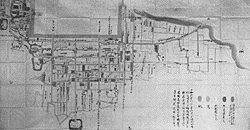 伊賀上野城下の被害絵図（岡森明彦氏蔵）