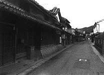 関宿町並み（四番丁から西方を望む）