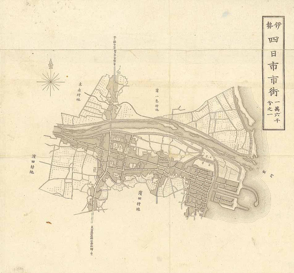 四日市市街　拡大図