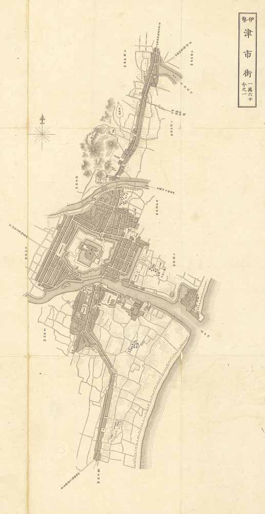 津市街　拡大図