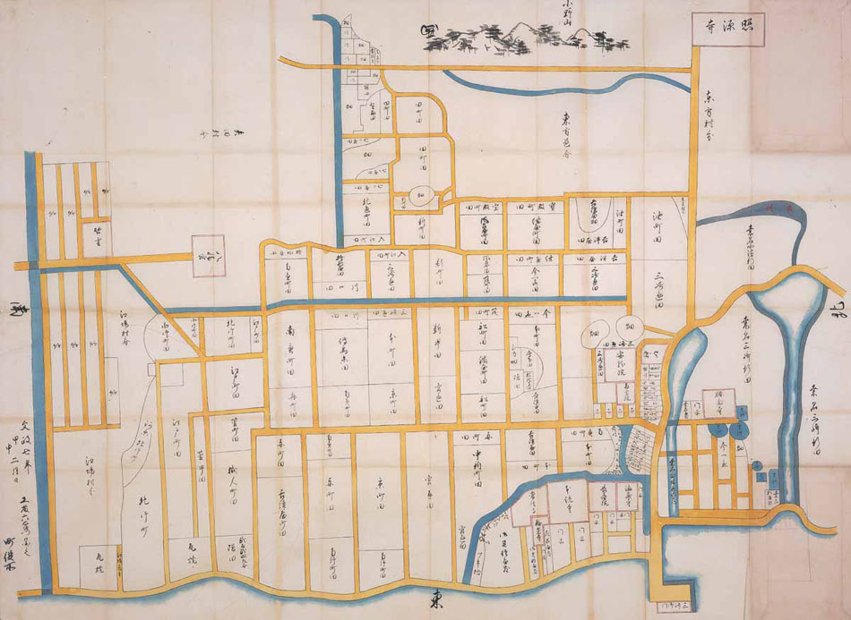 三町掛古絵図　拡大図