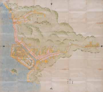 鳥羽城之絵図　拡大図