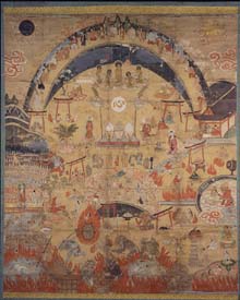 熊野観心十界曼荼羅（一志町　平楽寺所蔵）