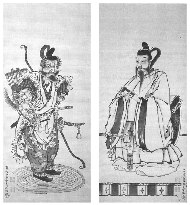 津市上宮寺所蔵「小野妹子・迹見赤檮図」