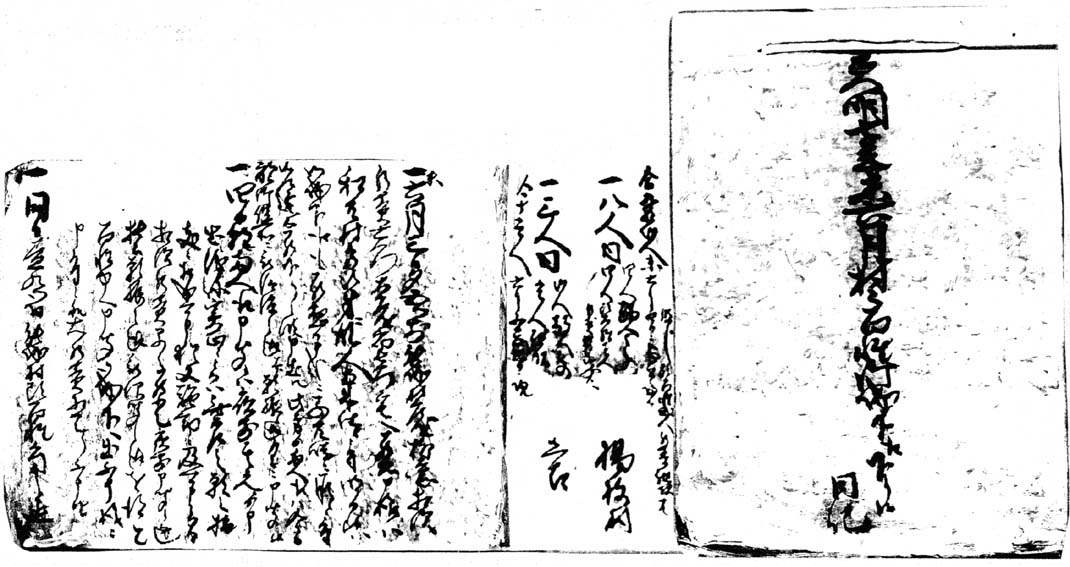 「天明七年未年六月村々百姓御城下江下リ候日記」（西家文書）