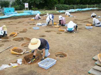 ベテランの穴の掘り方はいろいろ・・・