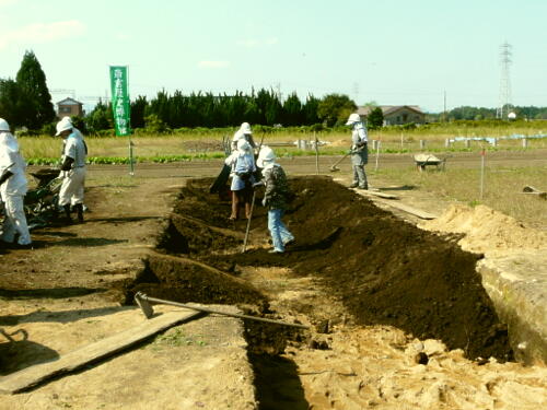埋め戻しも併行して行っています。