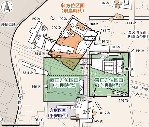 飛鳥・奈良時代の斎王宮殿域とその周辺