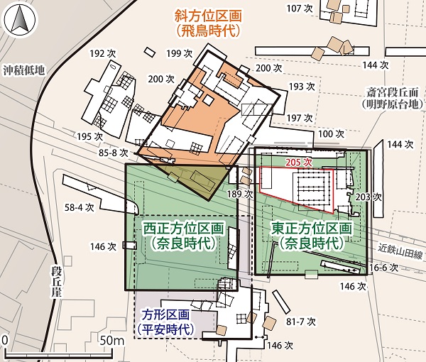 飛鳥・奈良時代の斎王宮殿域とその周辺
